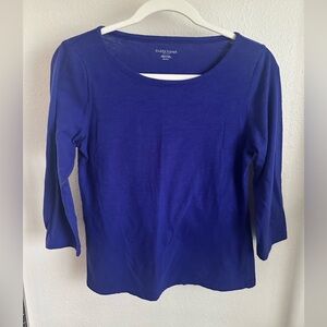 EILEEN FISHER Purple long sleeve shirt.